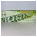 MOFII Wireless Keyboard & Mouse | MOFII Wireless Keyboard and Mouse Combo featuring a colorful retro