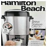 Hamilton Beach "BrewStation" Coffee Urn | Hamilton Beach"BrewStation" 40-cup coffee urn with one-han
