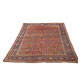 ANTIQUE SERAPI HERIZ PERSIAN CARPET, OVERALL PATTERN | Having an overall pattern of green vines and 