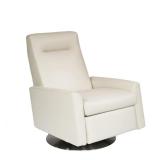 MITCHELL GOLD & BOB WILLIAMS "TILTON" RECLINER, WHITE LEATHER (1 OF 2) | white leather adjustable re