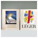 (2pc) LEGER / SANTIAGO CALATRAVA LARGE FORMAT COFFEE TABLE BOOKS, ASSOULINE | Including: The Ultimat