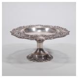 REED & BARTON STERLING COMPOTE | Stamped on bottom "R" and "Sterling 365"; 22.53 ozt h. 5.5 x dia. 1