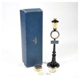 JAEGER "RUE DE LA PAIX" MINIATURE STREET LAMP-POST FORM TABLE CLOCK | Miniature version of Rue De La