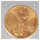 1991 $50 US GOLD COIN | 1991 American Gold Eagle $50 coin, comprised of 1 oz fine gold, the obverse 
