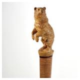 BLACK FOREST CARVED BEAR UMBRELLA STAND | h. 41.5 x w. 20 x d. 10 in.