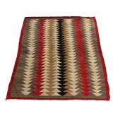NAVAJO DAZZLER AMERICAN NATIVE AMERICAN INDIAN THROW RUG | early-mid 20th century