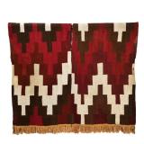 NAZCA-STYLE WOVEN TEXTILE TUNIC, GERALD PETERS GALLERY | The tunic suspended from acrylic tubes supp