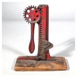 RARE JEREMIAH GREENWOOD 19TH CENTURY CAST IRON BARMOUNT CAN OPENER | Patented May, 1884; an antique 