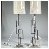 Pair Visual Comfort "Buffet" Geometric Table Lamps