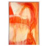 Large Abstract Giclee In Shades Of Orange
