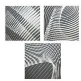 (3pc) Contemporary Abstract Lighting Prints
