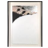 Silver Metallic Abstract Painting