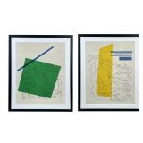 (2pc) Contemporary Line Drawings