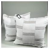 (2pc) Matching Striped Throw Pillows