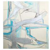Abstract Contemporary Mixed Media