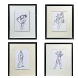 (4pc) MALE FIGURE SKETCHES