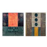(2pc) Fret Series Abstract PANELS