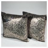 (2pc) DECORATIVE SEQUIN PILLOWS