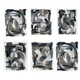 (6pc) UNSIGNED ABSTRACT ART PANELS