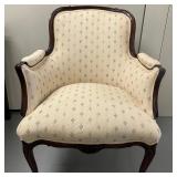 Louis XV Style Upholstered Armchair
