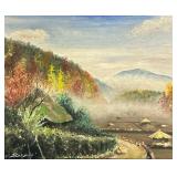 Unknown Artist, Oil Painting - "Misty Valley"