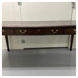 Chippendale Style Leather-Top Writing Desk