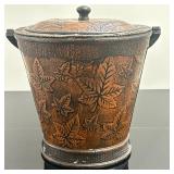 Leather Wrapped Ice Bucket