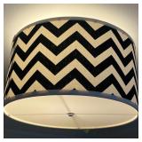 Black & White Chevron Light Fixture