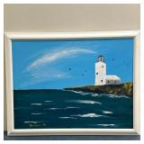 Unknown Artist, Oil Painting - "Lighthouse"