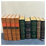(9pc) [Gilt Leather Bindings] Law Books - "The Law of War & Peace"