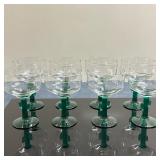 (8pc) Libby Cactus Stem Margarita Glasses