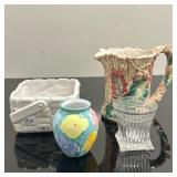 (4pc) Ceramic Pottery Pieces - Vases