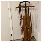 Wooden Toboggan/Snow Sled