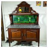 Victorian Style Marbletop Washstand