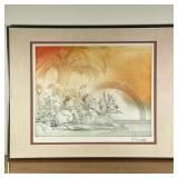 Joseph A. Pecsenke (Hungarian, 1942-1989) Aquatint - "The Third Day"