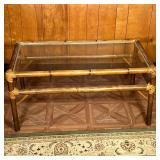 Bamboo & Glass Top Coffee Table