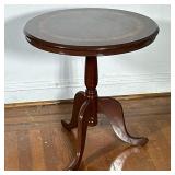 Inlaid Round Pedestal Table