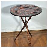 Haitian Folk Art Reversible Game Table