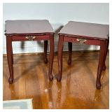 (2pc) Queen Anne Style End Tables