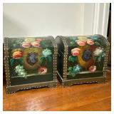 (2pc) Keepsake Chests/Trunks - Dark Green