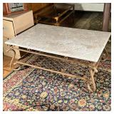 Faux Marble Top Coffee Table