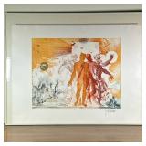 Joseph A. Pecsenke (Hungarian, 1942-1989) Aquatint - "The Sixth Day"