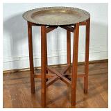 Foldable Brass Tray Table