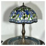 Tiffany Style Table Lamp - "Irises"