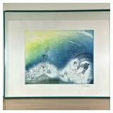 Joseph A. Pecsenke (Hungarian, 1942-1989) Aquatint - "God Created Woman"