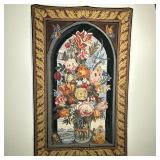 After Ambrosius Bosschaert (Dutch, 1573-1621) Tapestry - "Flower in Window"
