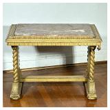 Louis XVI Style Rouge Marble Table
