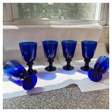 (6pc) Cobalt Blue Glasses