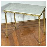 Louis XVI Style White Marble Table