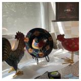 (3pc) Rooster & Hen Themed Decor